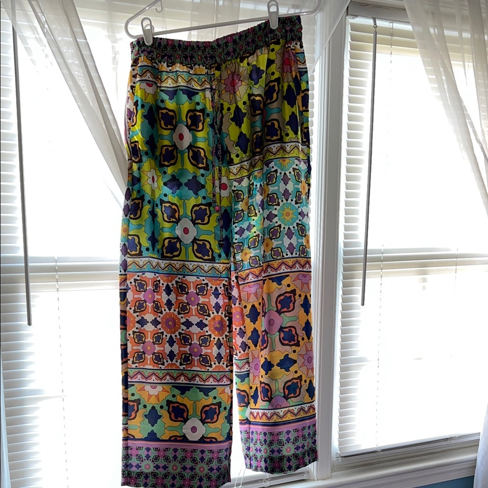 Colorful Geometric Pattern Pants